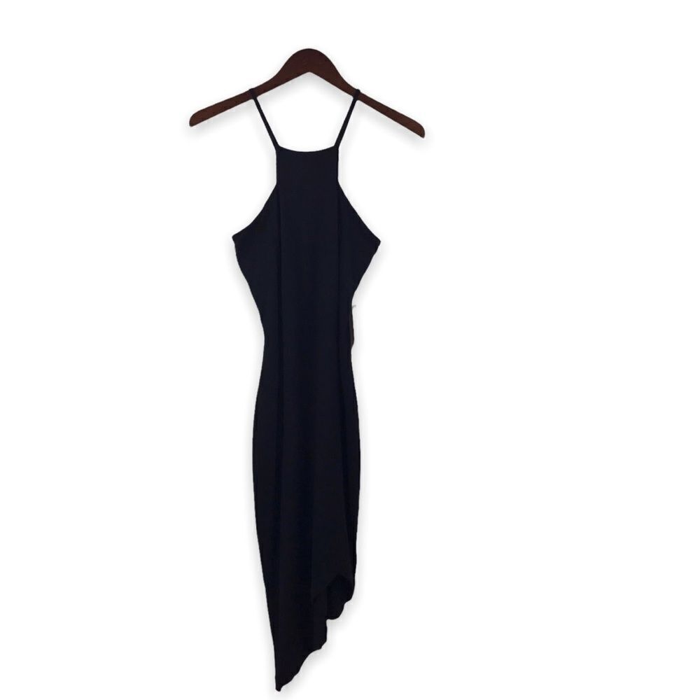 Express Bodycon Asymmetrical High Neck Dress - Picture 4 of 13
